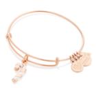 Alex And Ani Candy Cane Charm Bangle | Give Kids The World Village, Shiny Rose Gold Finish