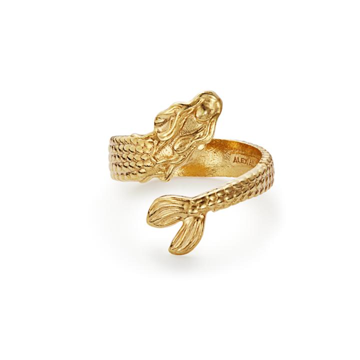 Alex And Ani Mermaid Ring Wrap, 14kt Gold Plated Sterling Silver