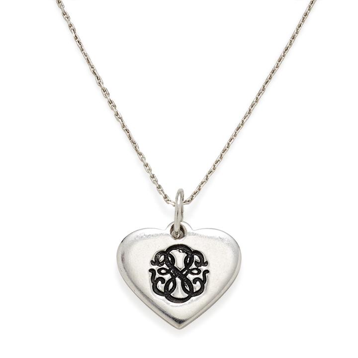 Alex And Ani Path Of Life Heart Expandable Necklace, Shiny Silver Finish
