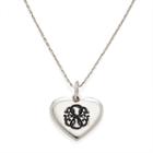 Alex And Ani Path Of Life Heart Expandable Necklace, Shiny Silver Finish