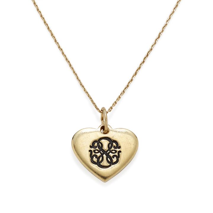 Alex And Ani Path Of Life Heart Expandable Necklace, Shiny Gold Finish