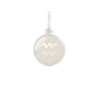 Alex And Ani Aquarius Necklace Charm, Sterling Silver