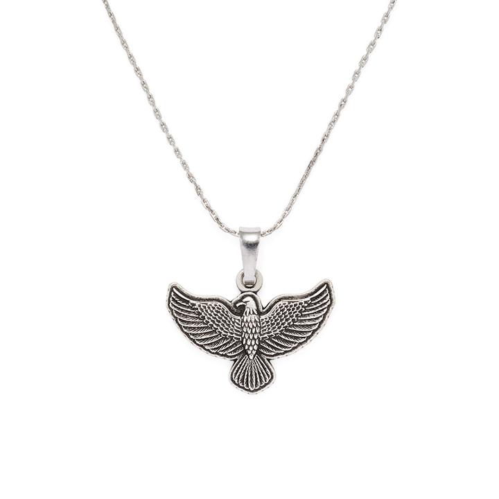 Alex And Ani Spirit Of The Eagle Expandable Necklace | Team Red, White, And Blue, Rafaelian Silver Finish