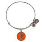 Alex And Ani Orange San Francisco Giants  Cap Logo Charm Bangle, Rafaelian Silver Finish