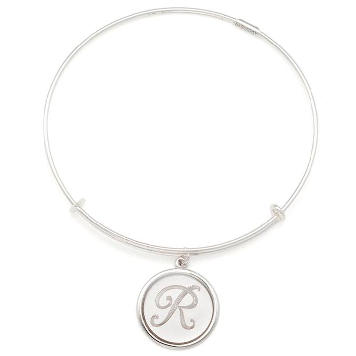 Alex And Ani Precious Initial R Charm Bangle