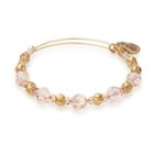 Alex And Ani Blush Beaded Bangle With Swarovski  Crystals, Shiny Gold Finish