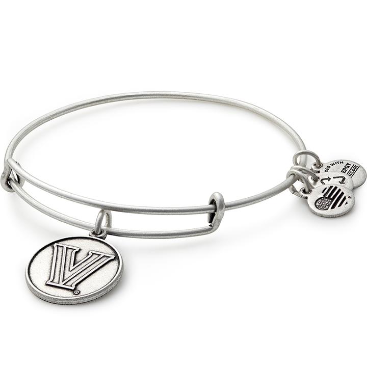 Alex And Ani Villanova University  Logo Charm Bangle, Rafaelian Silver Finish