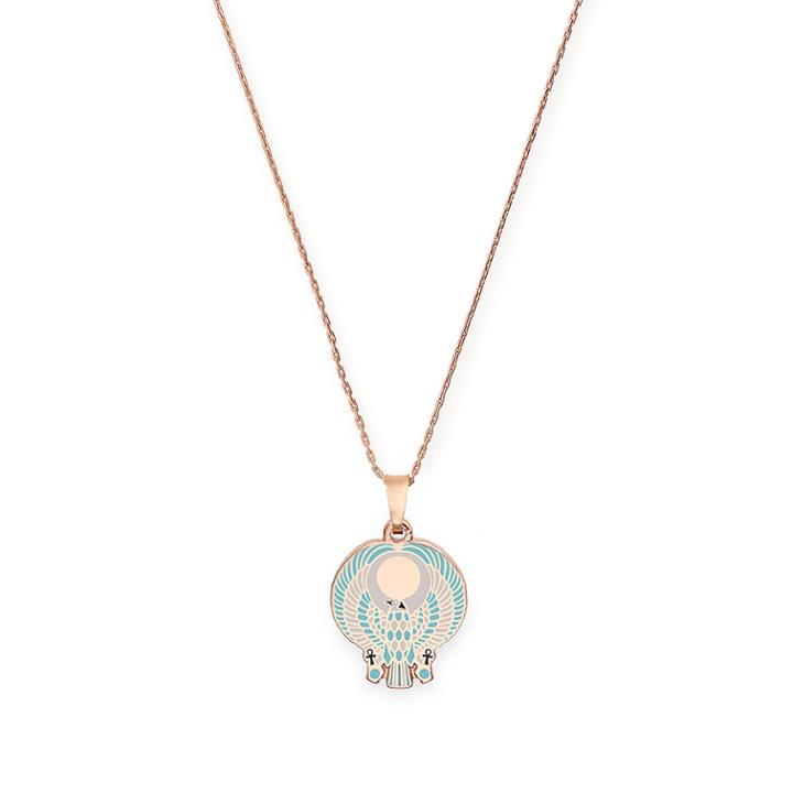Alex And Ani Falcon Expandable Necklace, Shiny Rose Gold Finish