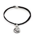 Alex And Ani Koala Bear Pull Cord Bracelet, Rafaelian Silver Finish