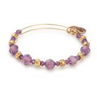 Alex And Ani Passion Beaded Bangle With Swarovski® Crystals, Shiny Gold Finish