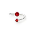 Alex And Ani July Ring Wrap With Swarovski  Crystals, Sterling Silver