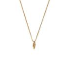 Alex And Ani Feather Adjustable Necklace, 14kt Gold Plated