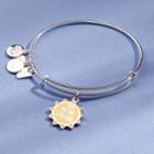 Alex And Ani You Are My Sunshine Charm Bangle Children's Glaucoma Foundation, Shiny Silver Finish
