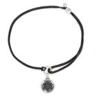 Alex And Ani Endless Knot Pull Cord Bracelet, Rafaelian Silver Finish