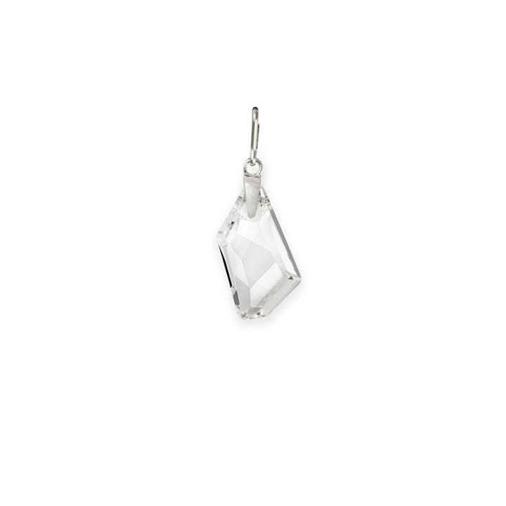 Alex And Ani April Birth Month Necklace Charm With Swarovski® Crystal, Sterling Silver