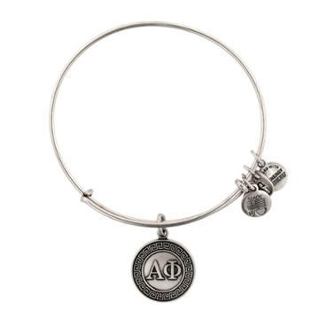 Alex And Ani Alpha Phi Charm Bangle, Rafaelian Silver Finish