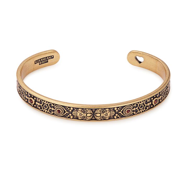 Alex And Ani Calavera Cuff, Rafaelian Gold Finish
