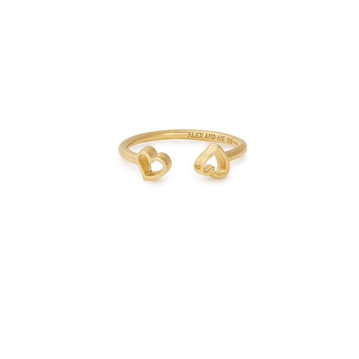 Alex And Ani Heart Ring, 14kt Gold Plated