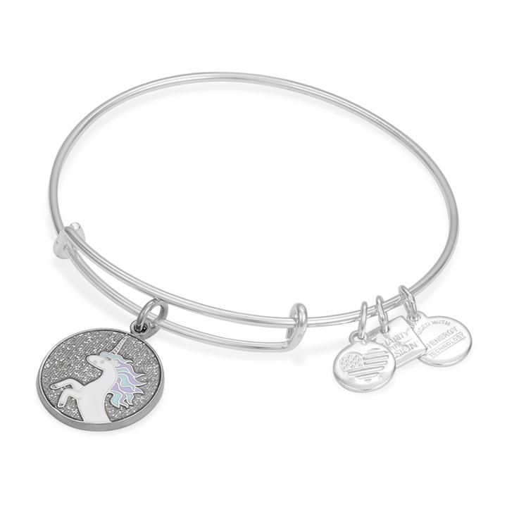 Alex And Ani Unicorn Charm Bangle | Children’s Miracle Network Hospitals®, Shiny Silver Finish