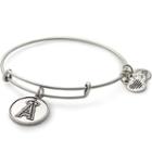 Alex And Ani Los Angeles Angels™ Cap Logo Charm Bangle, Rafaelian Silver Finish