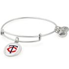 Alex And Ani Minnesota Twins Color Infusion Charm Bangle, Rafaelian Silver Finish