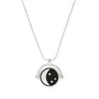 Alex And Ani Sun & Moon Color Infusion Expandable Necklace, Shiny Silver Finish
