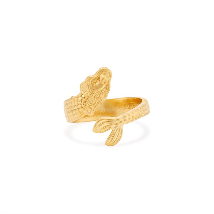 Alex And Ani Mermaid Ring Wrap, 14kt Gold Plated