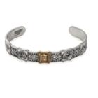Alex And Ani Harry Potter  Hogwarts Is My Home Two Tone Men's Cuff, Rafaelian Silver Finish
