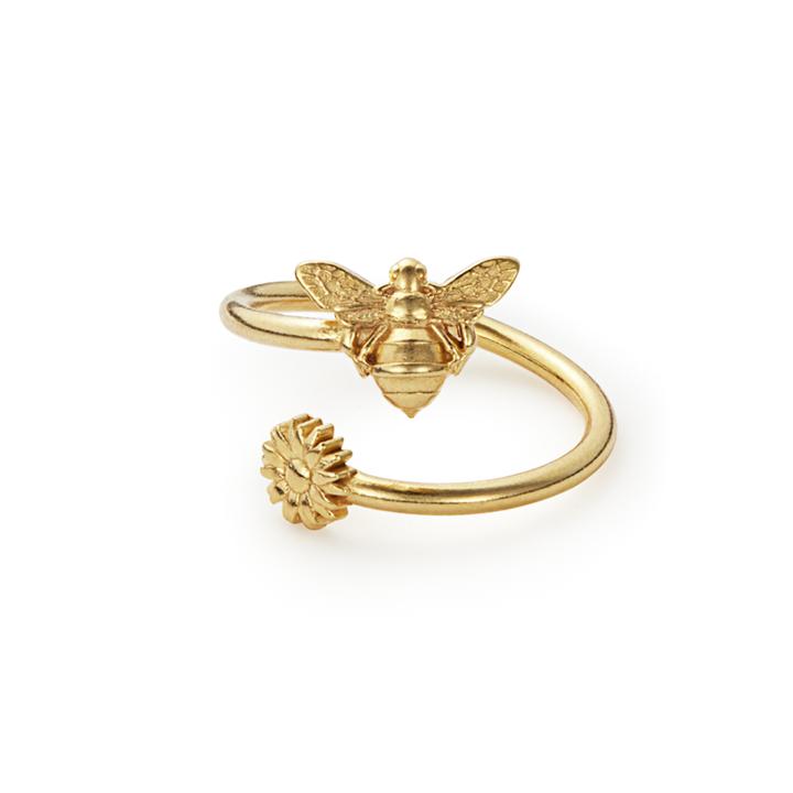 Alex And Ani Bumblebee Ring Wrap, 14kt Gold Plated