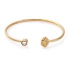 Alex And Ani Lotus Peace Petals Precious Cuff, 14kt Gold Plated