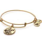 Alex And Ani Hawthorn Charm Bangle, Rafaelian Gold Finish
