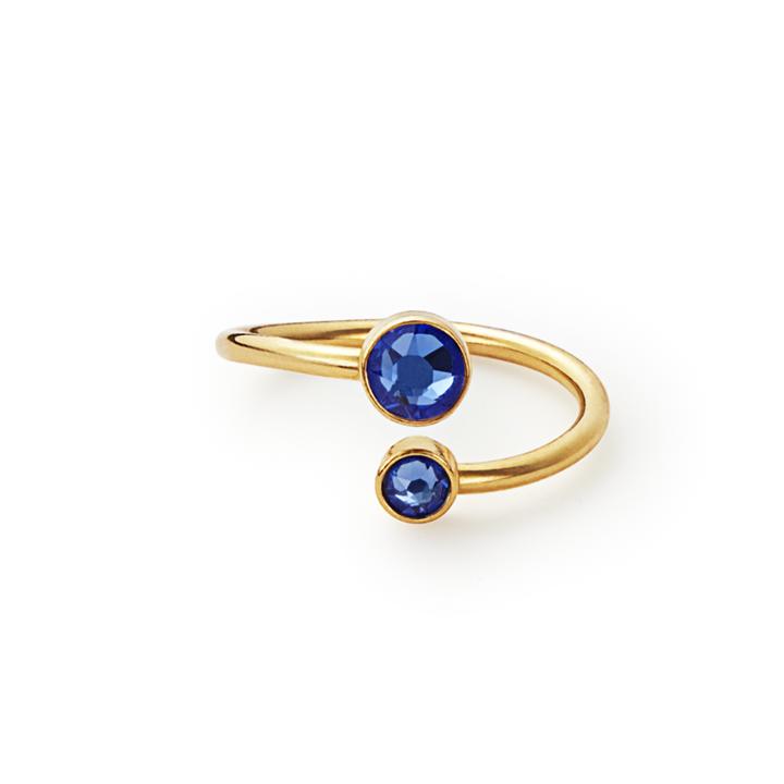 Alex And Ani September Ring Wrap With Swarovski  Crystals, 14kt Gold Plated
