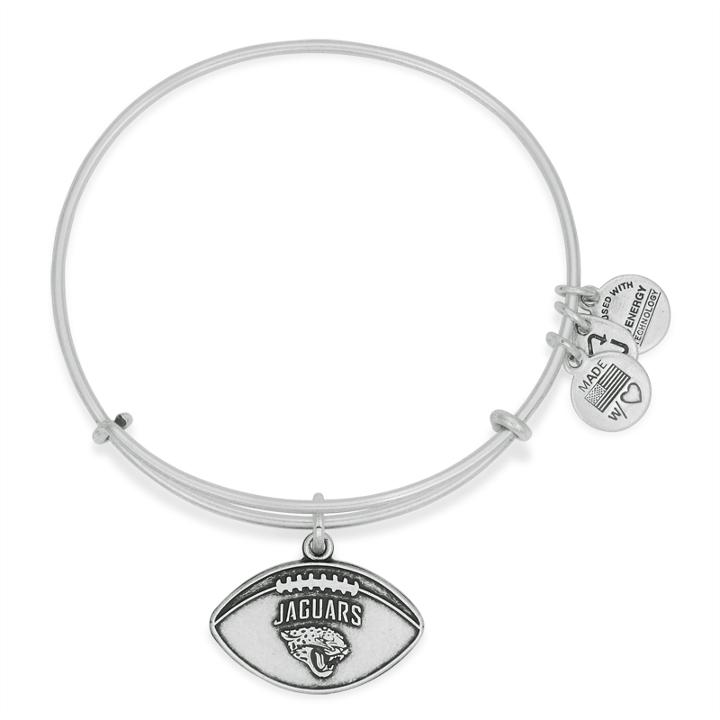 Alex And Ani Jacksonville Jaguars Football Charm Bangle, Rafaelian Silver Finish