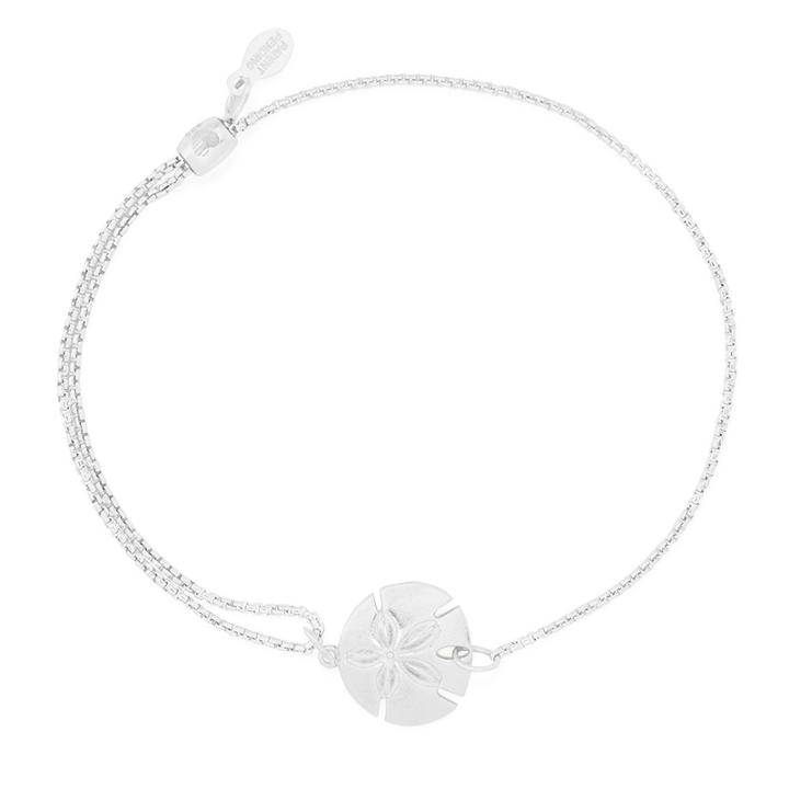 Alex And Ani Sand Dollar Pull Chain Bracelet, Sterling Silver