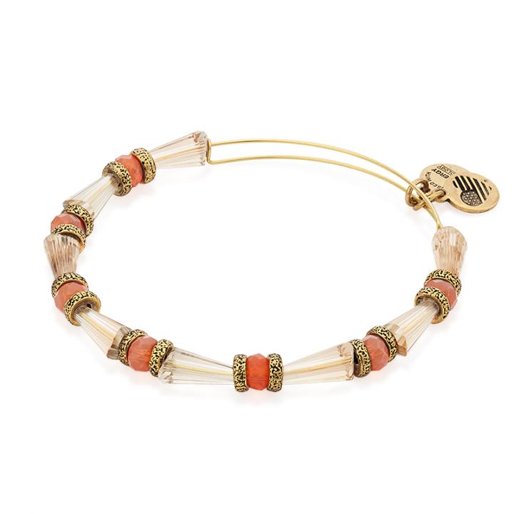 Alex And Ani Sunset Harmony Beaded Bangle, Rafaelian Gold Finish