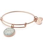 Alex And Ani You Are Enough Charm Bangle, Shiny Rose Gold Finish