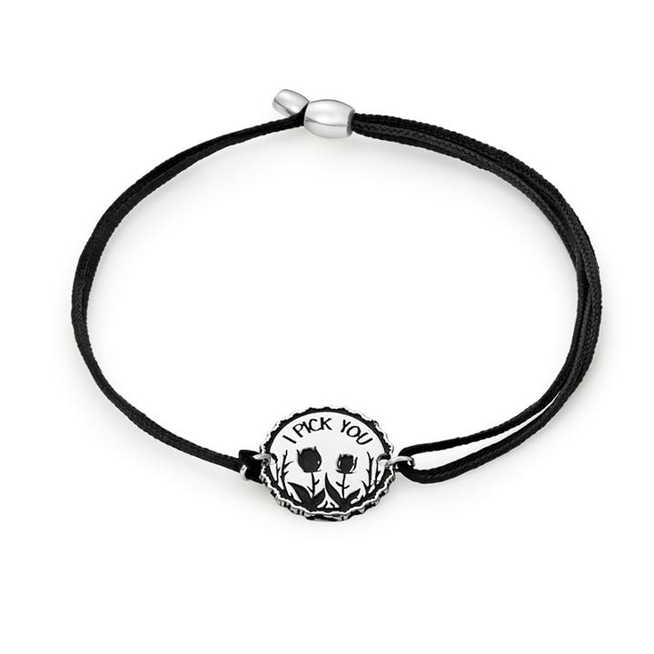 Alex And Ani I Pick You Pull Cord Bracelet, Sterling Silver