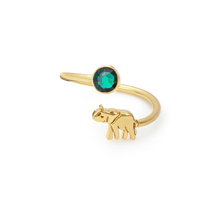 Alex And Ani Elephant Ring Wrap, 14kt Gold Plated