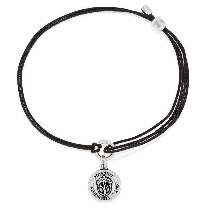 Alex And Ani Unexpected Miracles Pull Cord Bracelet, Rafaelian Silver Finish