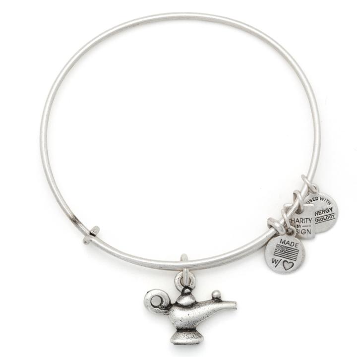 Alex And Ani Lamp Of Light Charm Bangle | A Wish Come True, Inc., Rafaelian Silver Finish