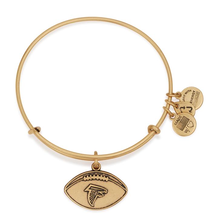 Alex And Ani Atlanta Falcons Football Charm Bangle, Rafaelian Gold Finish