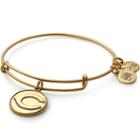 Alex And Ani Cincinnati Reds  Cap Logo Charm Bangle, Rafaelian Gold Finish