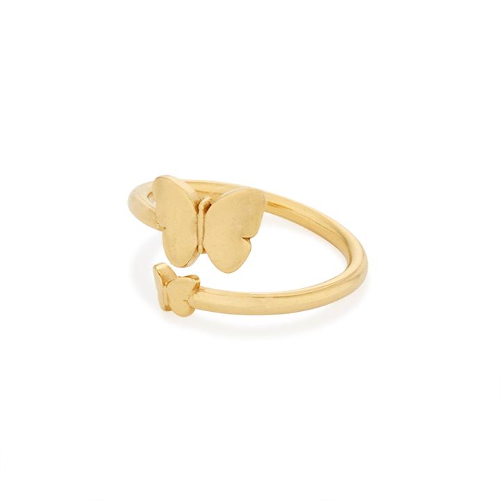 Alex And Ani Butterfly Ring Wrap, 14kt Gold Plated