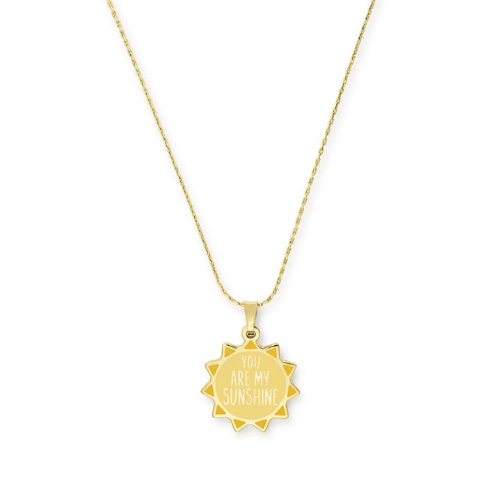 Alex And Ani You Are My Sunshine Expandable Necklace Children's Glaucoma Foundation, Shiny Gold Finish