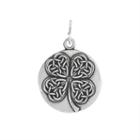 Alex And Ani Four Leaf Clover Necklace Charm Rafaelian Silver Finish