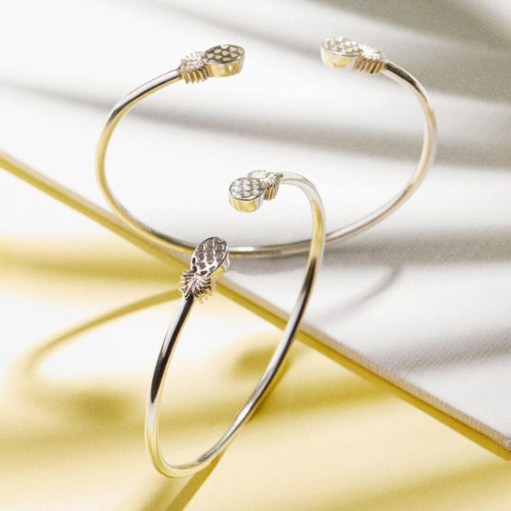Alex And Ani Pineapple Cuff, Sterling Silver