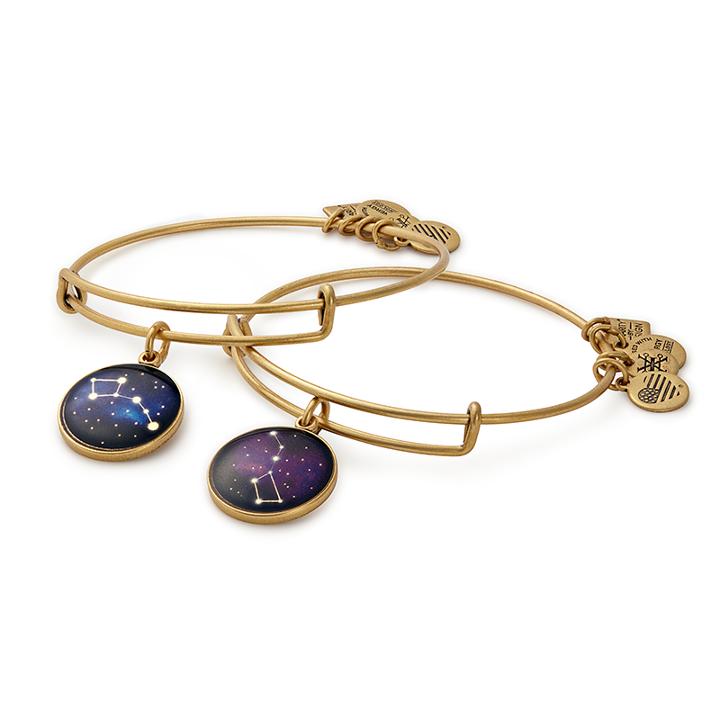 Alex And Ani Big And Little Dipper Set Of Two Charm Bangles Big Brothers Big Sisters Of America, Rafaelian Gold Finish