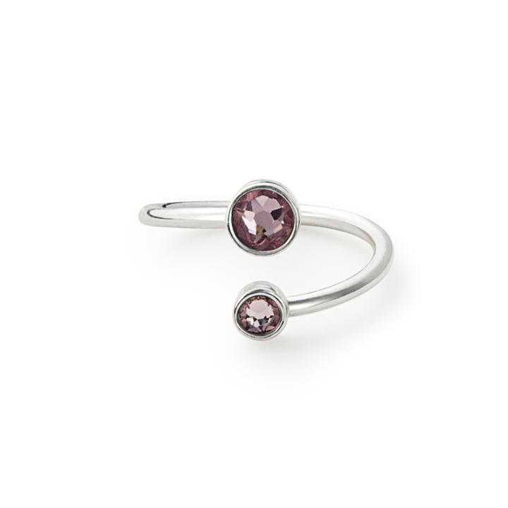 Alex And Ani June Ring Wrap With Swarovski  Crystals, Sterling Silver