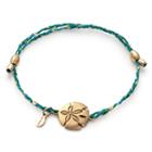 Alex And Ani Sand Dollar Precious Threads Bracelet, 14kt Gold Plated