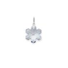 Alex And Ani Blue Shade Snowflake Necklace Charm With Swarovski Crystal, Sterling Silver